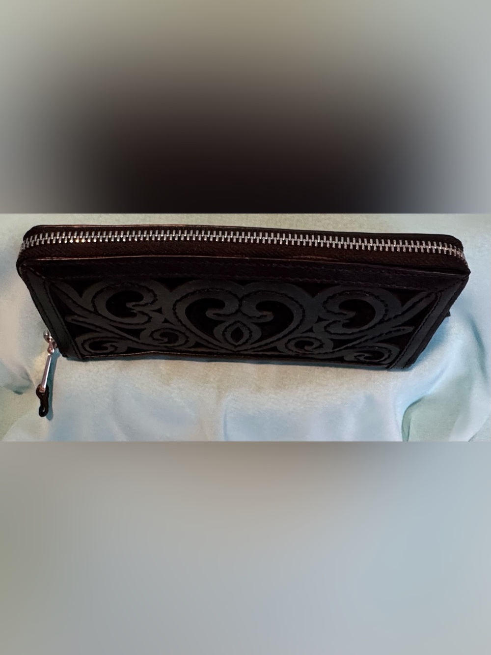 Brighton Black Embellished Wallet With Hearts - Picture 2 of 7